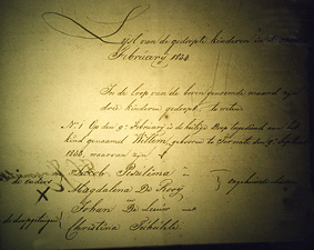 Register of Baptisms Ternate 1834